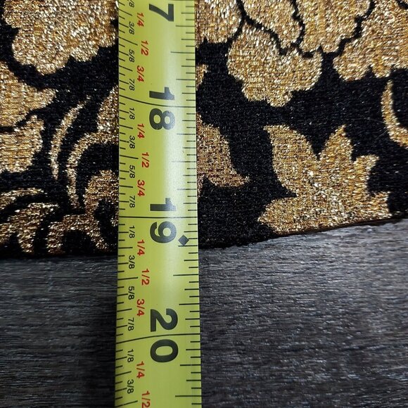 Gold Metallic Brocade Sleeveless Top 1960 Groovy Vintage Custom - Picture 6 of 10